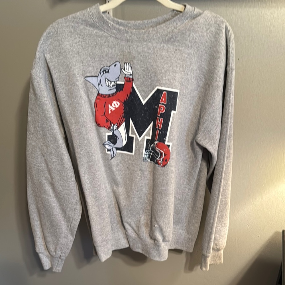 Alpha Phi/Ole Miss Gildan Gray Sweatshirt